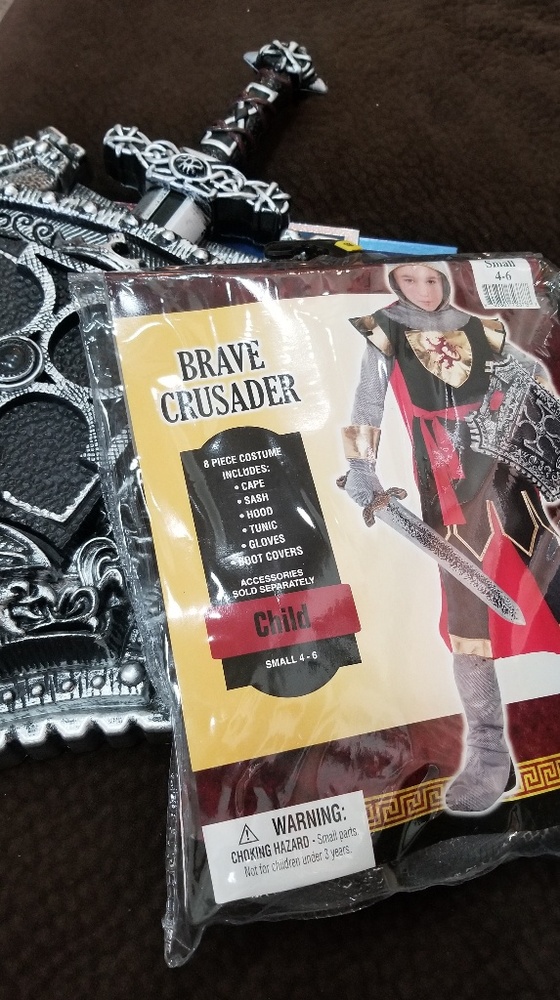 Knight Costume wore for about 20 minutes